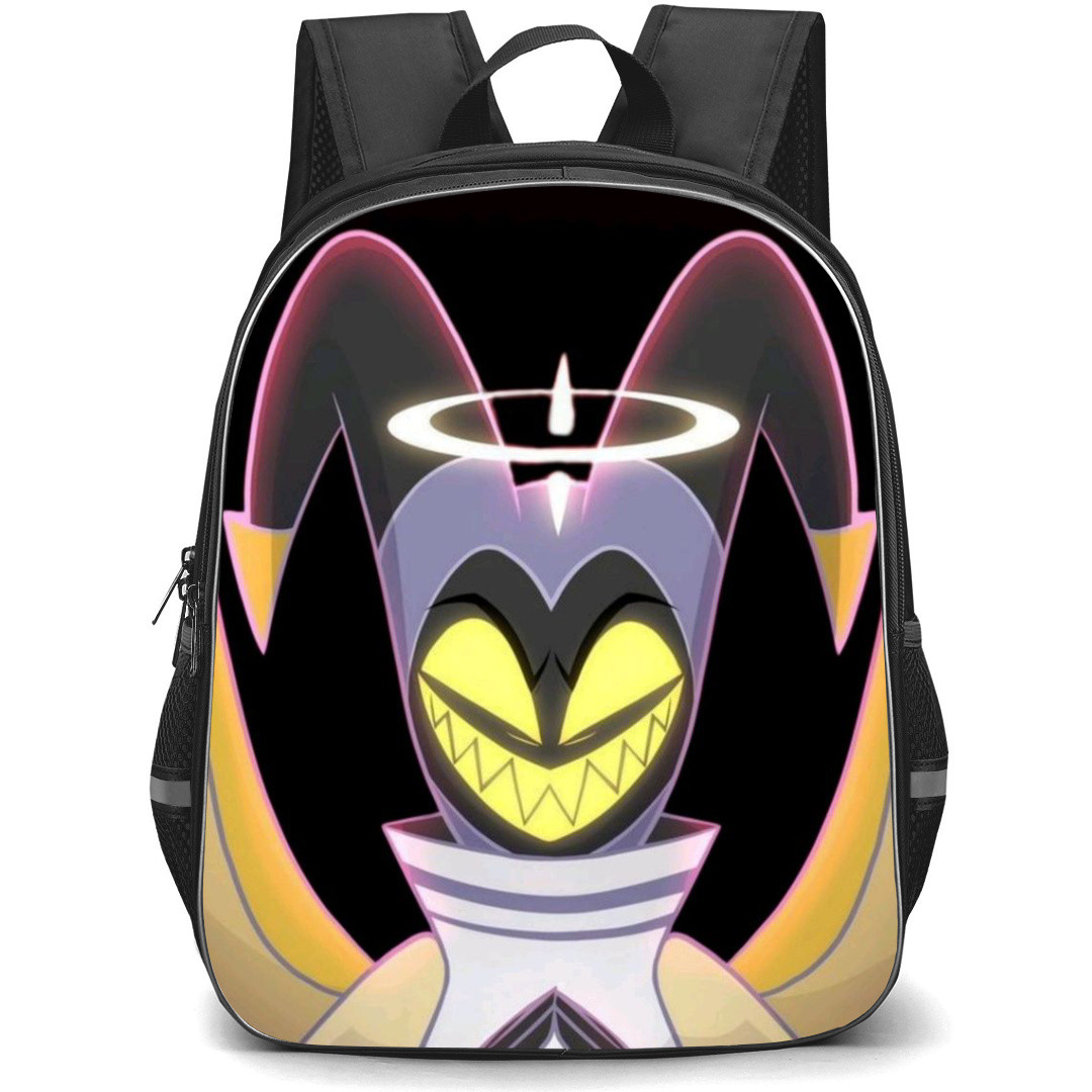 Hazbin Hotel Adam Backpack StudentPack - Adam Portrait Drawing On Dark Background