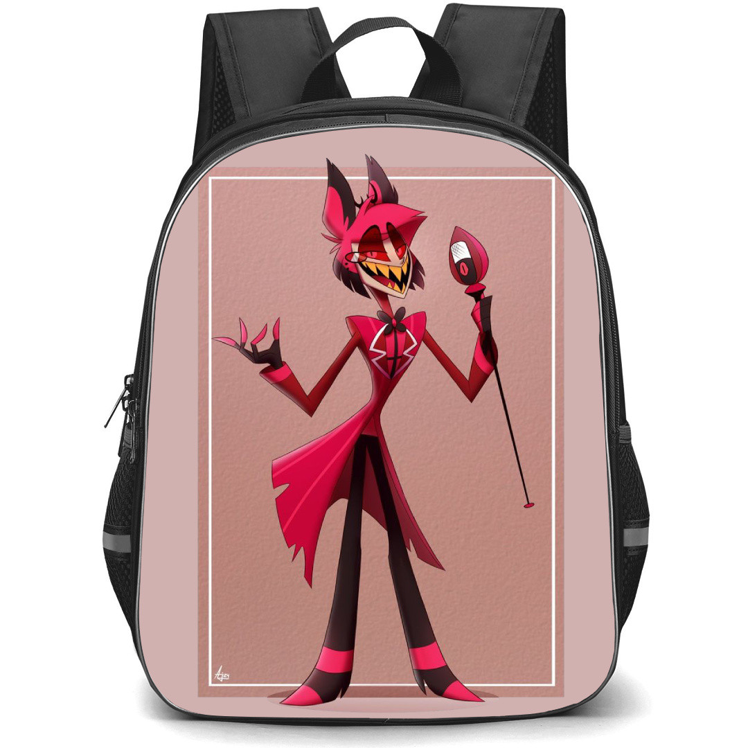 Hazbin Hotel Alastor Backpack StudentPack - Alastor The Radio Demon Sticker