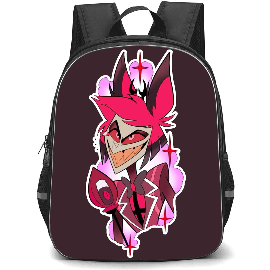 Hazbin Hotel Alastor Backpack StudentPack - Alastor Smiling Sticker