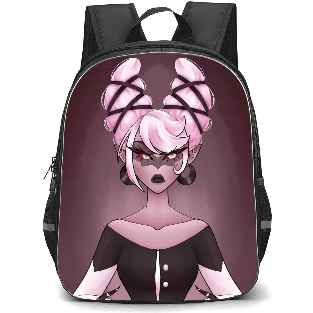 Hazbin Hotel Carmilla Carmine Backpack StudentPack - Carmilla Carmine She Is Such A Queen Illustration Art