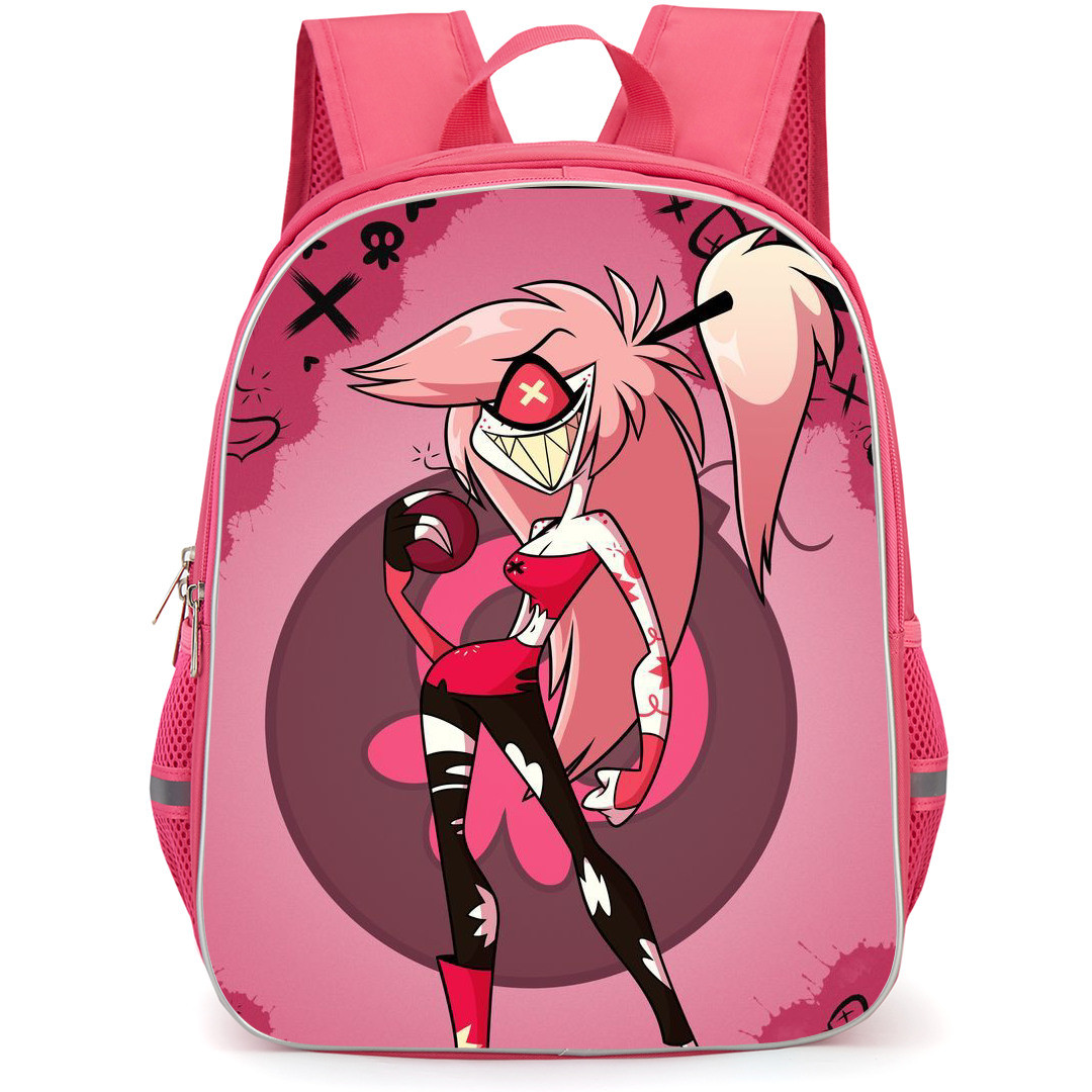 Hazbin Hotel Cherri Bomb Backpack StudentPack - Cherri Bomb You Looking For A Fight Illustration Art Poster
