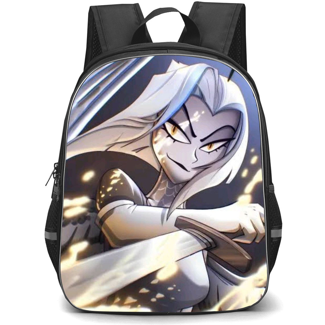 Hazbin Hotel Lute Backpack StudentPack - Lute Holding Sword Anime Art Poster