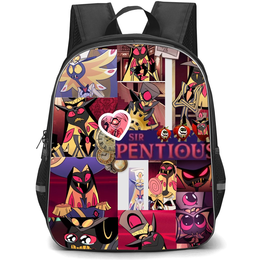 Hazbin Hotel Sir Pentious Backpack StudentPack - Sir Pentious Collage Poster