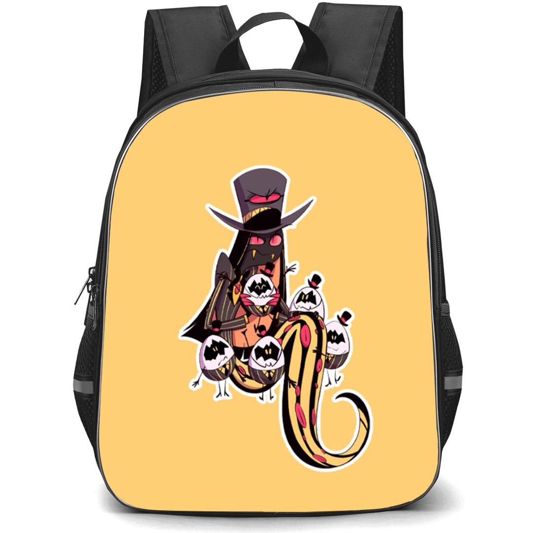 Hazbin Hotel Backpack StudentPack - Hazbin Hotel Sir Pentious With Egg Bois Sticker