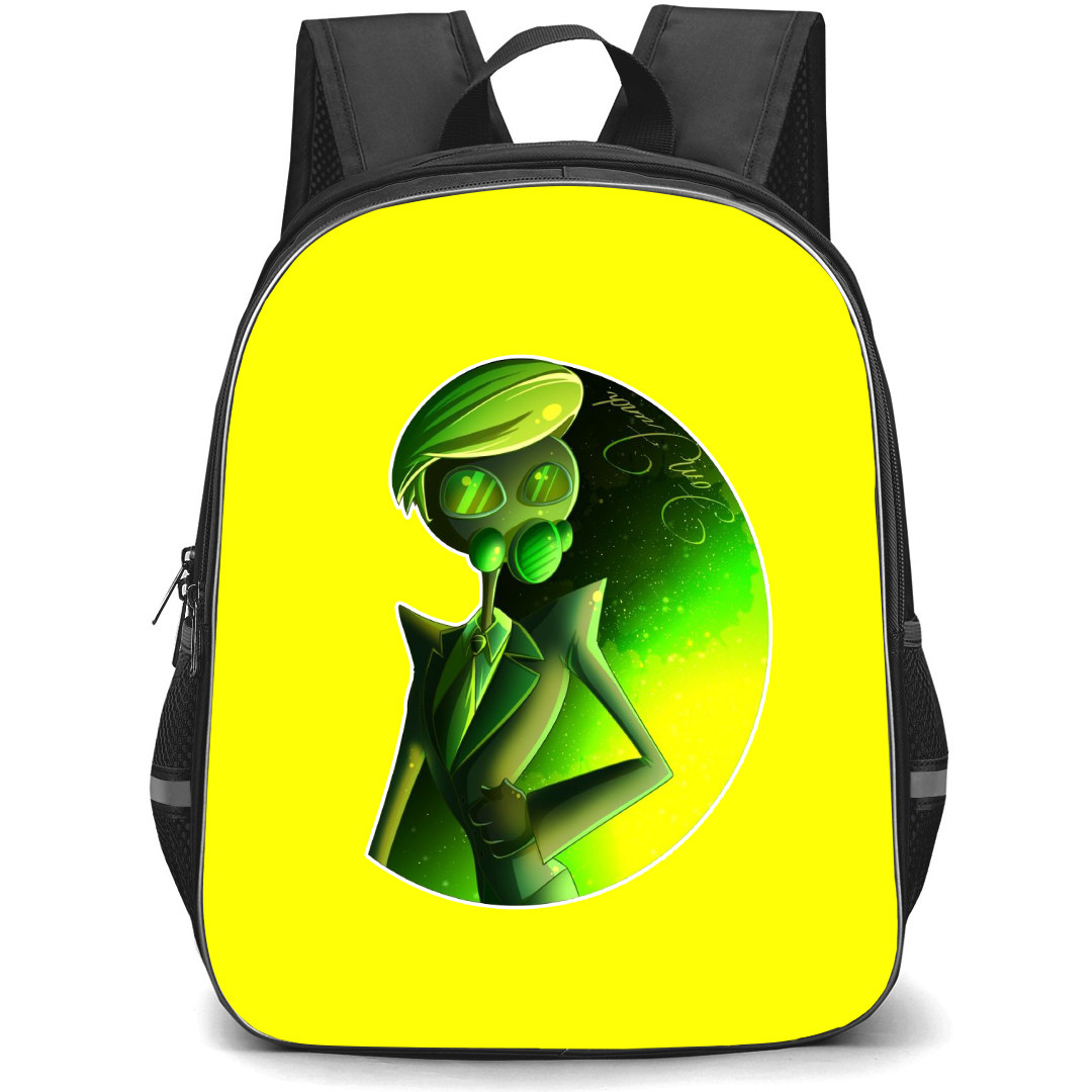 Hazbin Hotel Tom Trench Backpack StudentPack - Tom Trench Green Illustration Art Die Cut Sticker