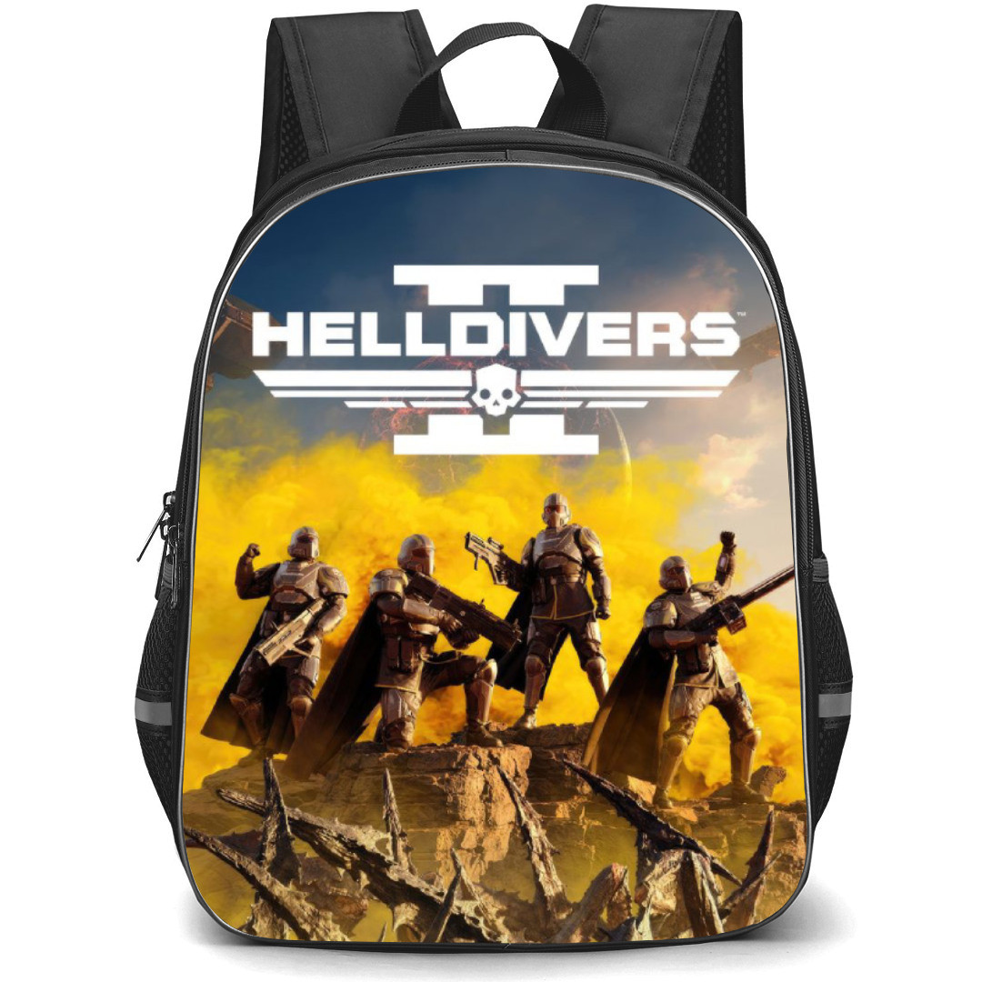 Helldivers 2 Backpack StudentPack - Characters Celebrating Series Poster