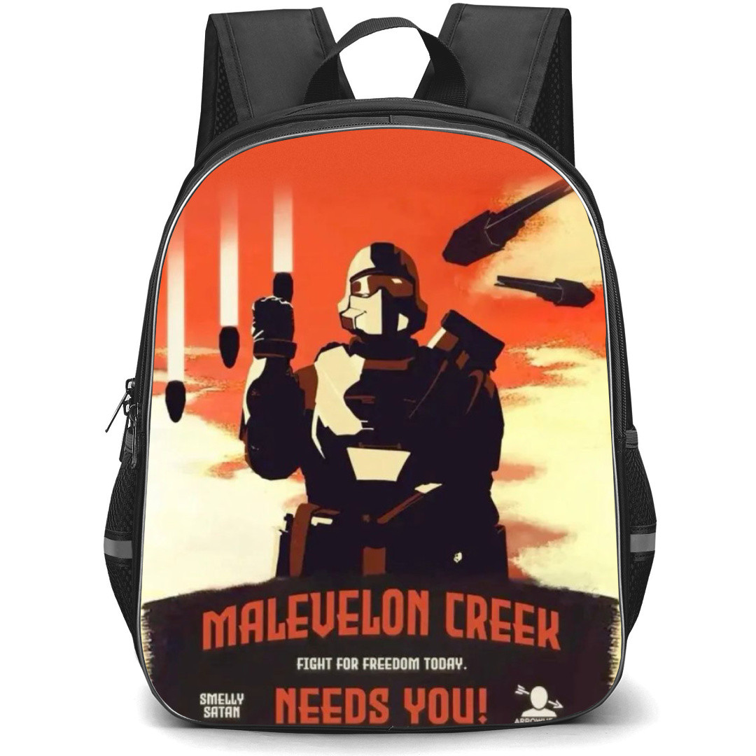 Helldivers 2 Backpack StudentPack - Propaganda Poster