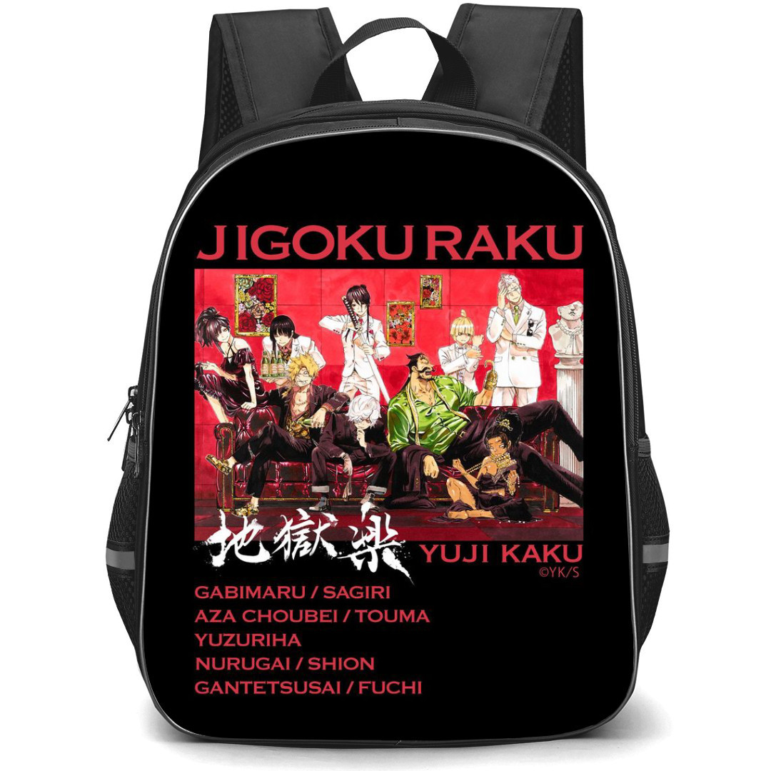 Hells Paradise Jigokuraku Backpack StudentPack - Hells Paradise Jigokuraku Characters In One Frame Poster