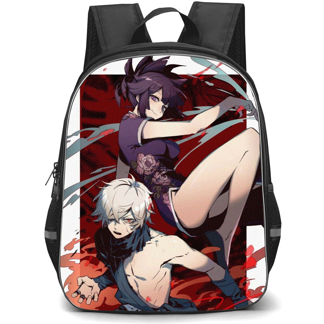 Hells Paradise Jigokuraku Backpack StudentPack - Hells Paradise Jigokuraku Gabimaru And Yuzuriha Anime Art Poster