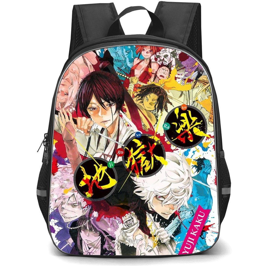 Hells Paradise Jigokuraku Backpack StudentPack - Hells Paradise Jigokuraku Japanese Manga Anime Posters