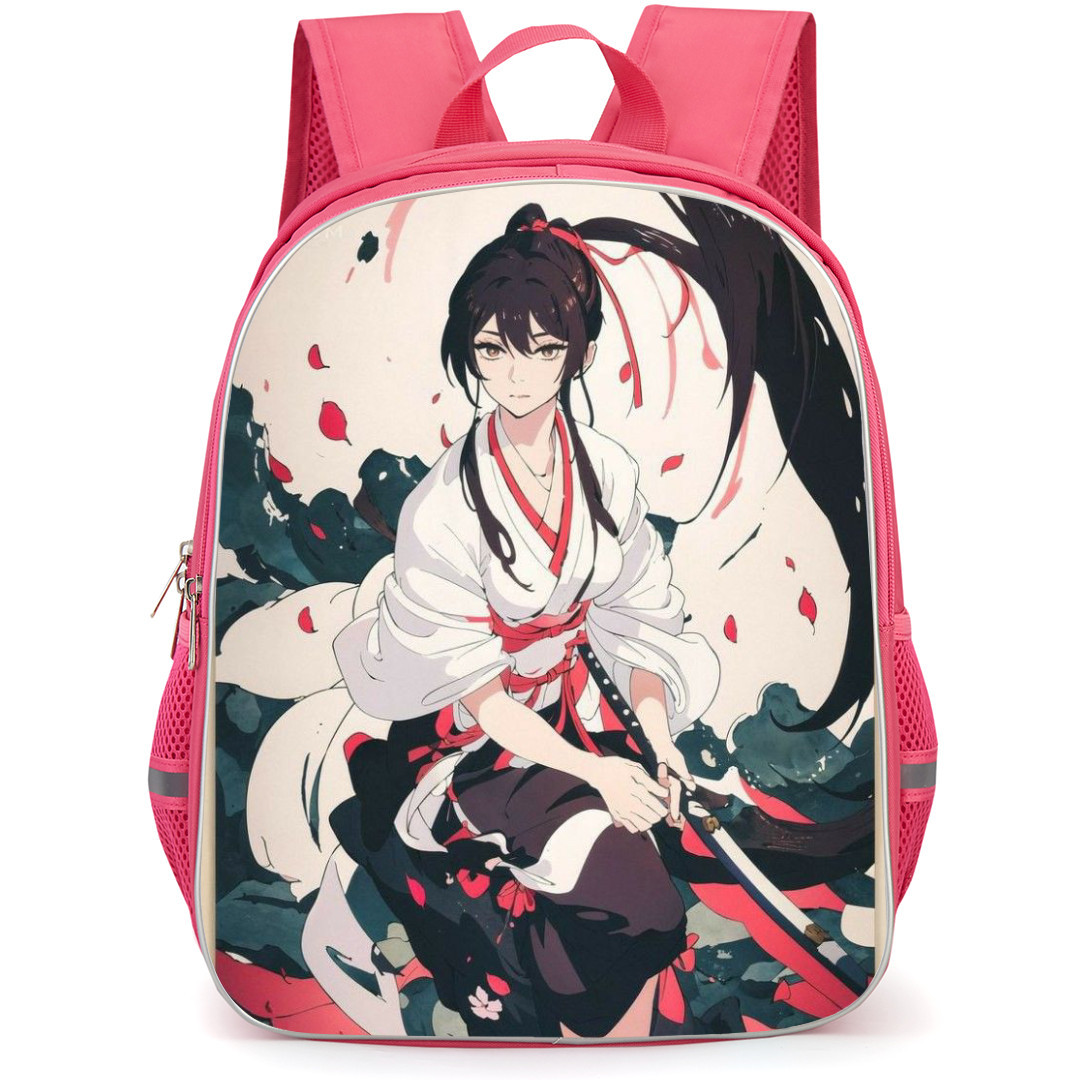 Hells Paradise Jigokuraku Yamada Asaemon Sagiri Backpack StudentPack - Yamada Asaemon Sagiri Anime Illustration Art