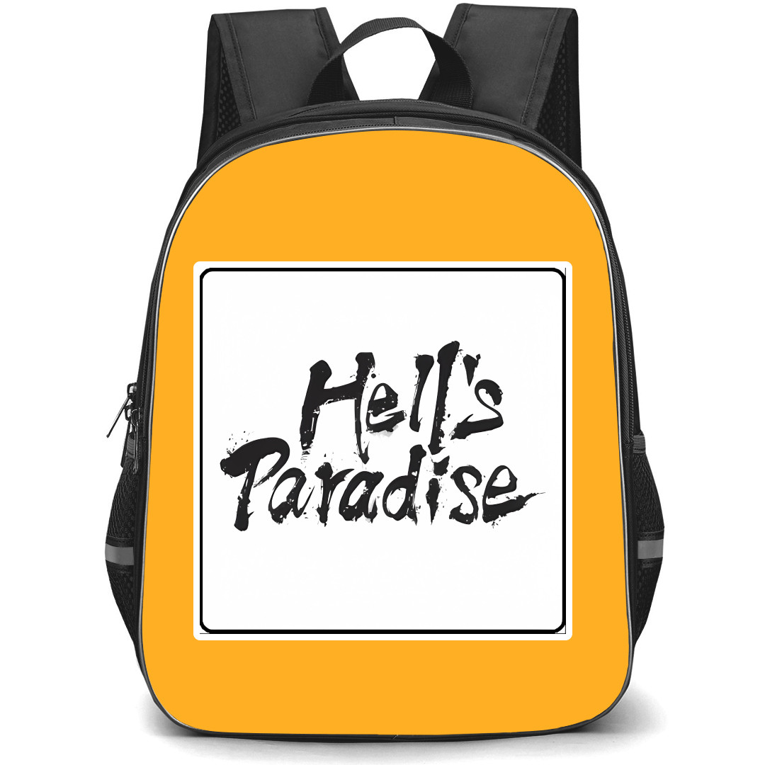 Hells Paradise Jigokuraku Backpack StudentPack - Hells Paradise Jigokuraku Squar Logo Sticker
