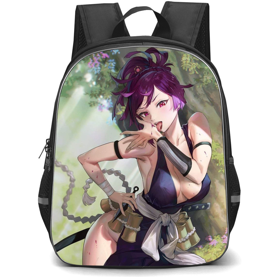 Hells Paradise Jigokuraku Yuzuriha Backpack StudentPack - Yuzuriha Sitting Under A Tree Anime Art