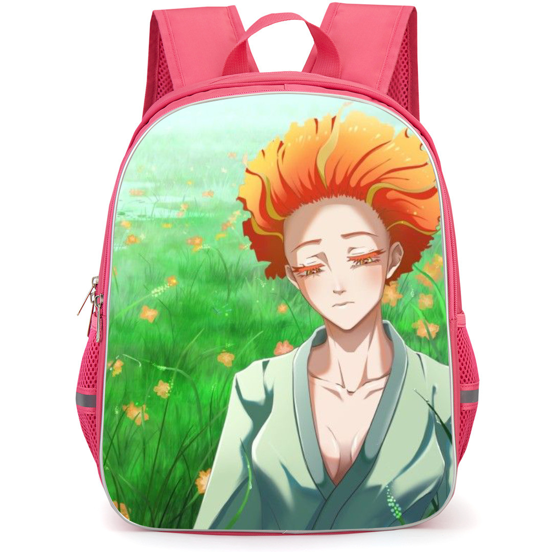 Hells Paradise Jigokuraku Zhu Jin Backpack StudentPack - Zhu Jin Sitting On The Grass Anime Art