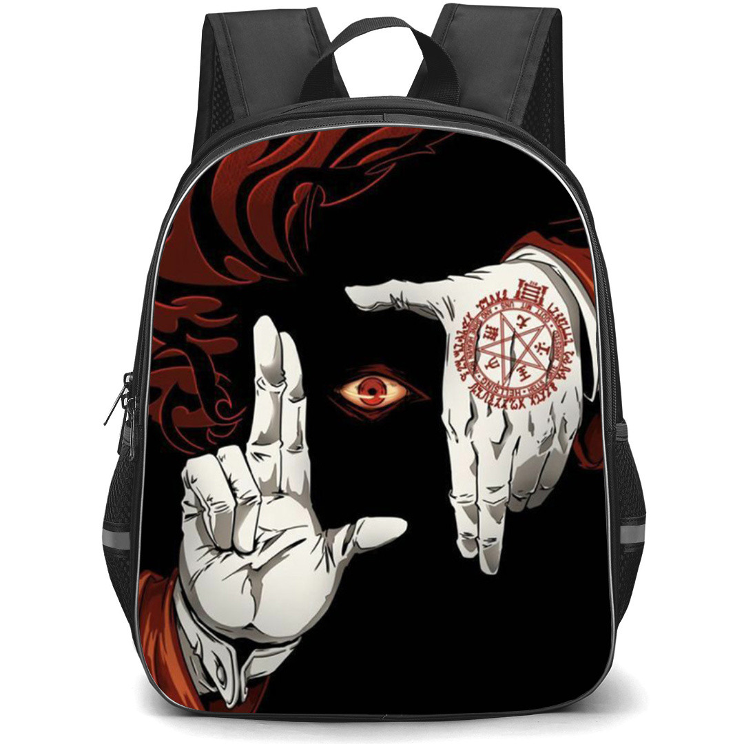 Hellsing Alucard Backpack StudentPack - Alucard Evil Laughs Anime Art Poster