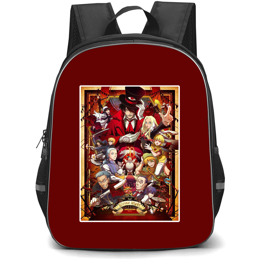 Hellsing Backpack StudentPack - Hellsing Characters Illustration Art Sticker
