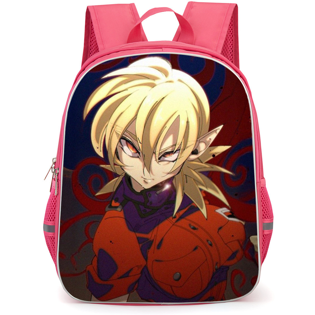 Hellsing Backpack StudentPack - Hellsing Red Pentagram Illustration Art On Black Background