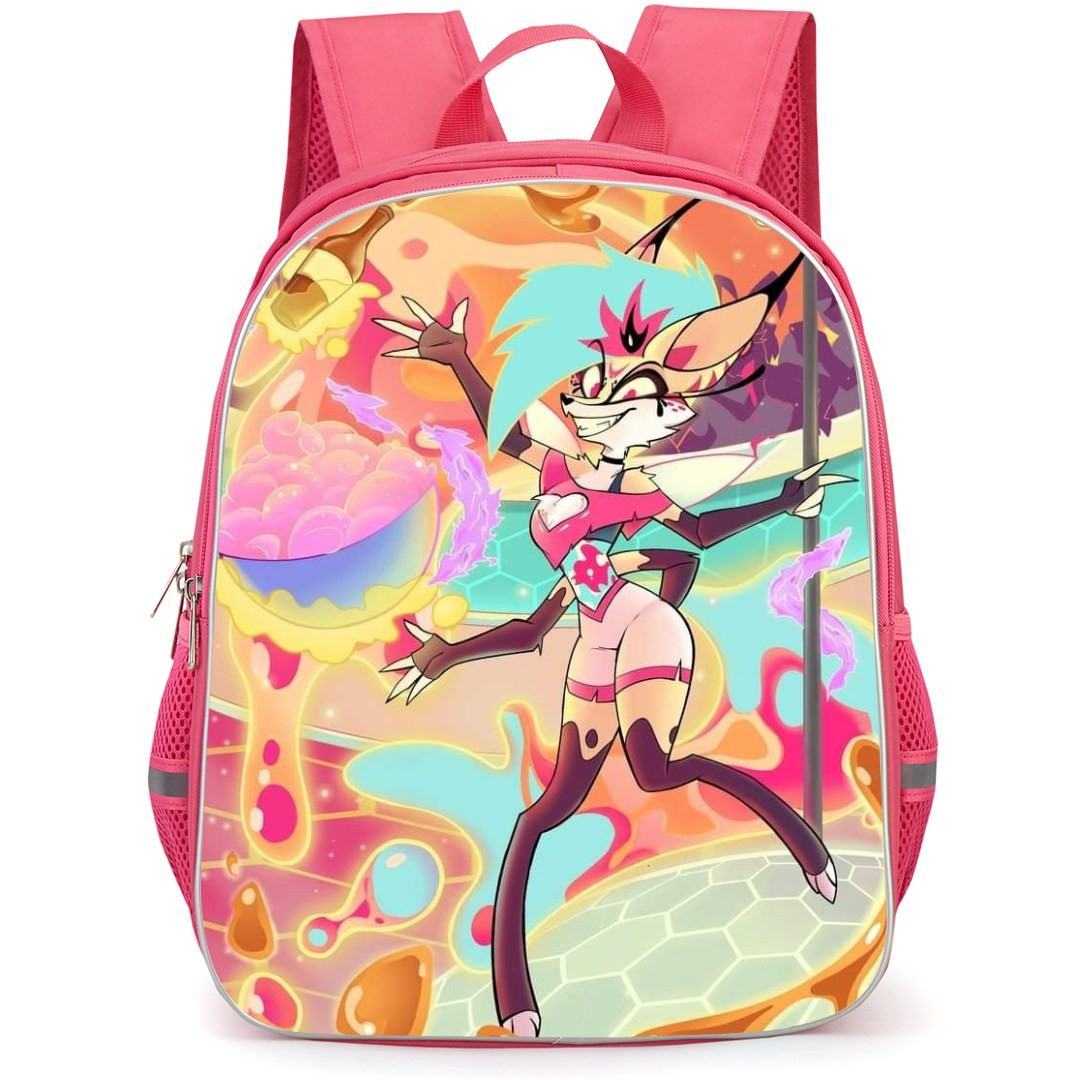 Helluva Boss Beelzebub Backpack StudentPack - Beelzebub Queen Bee Illustration Art Poster