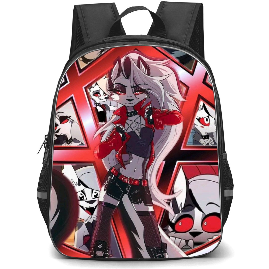 Helluva Boss Loona Backpack StudentPack - Loona Full Body Illustration Art Poster