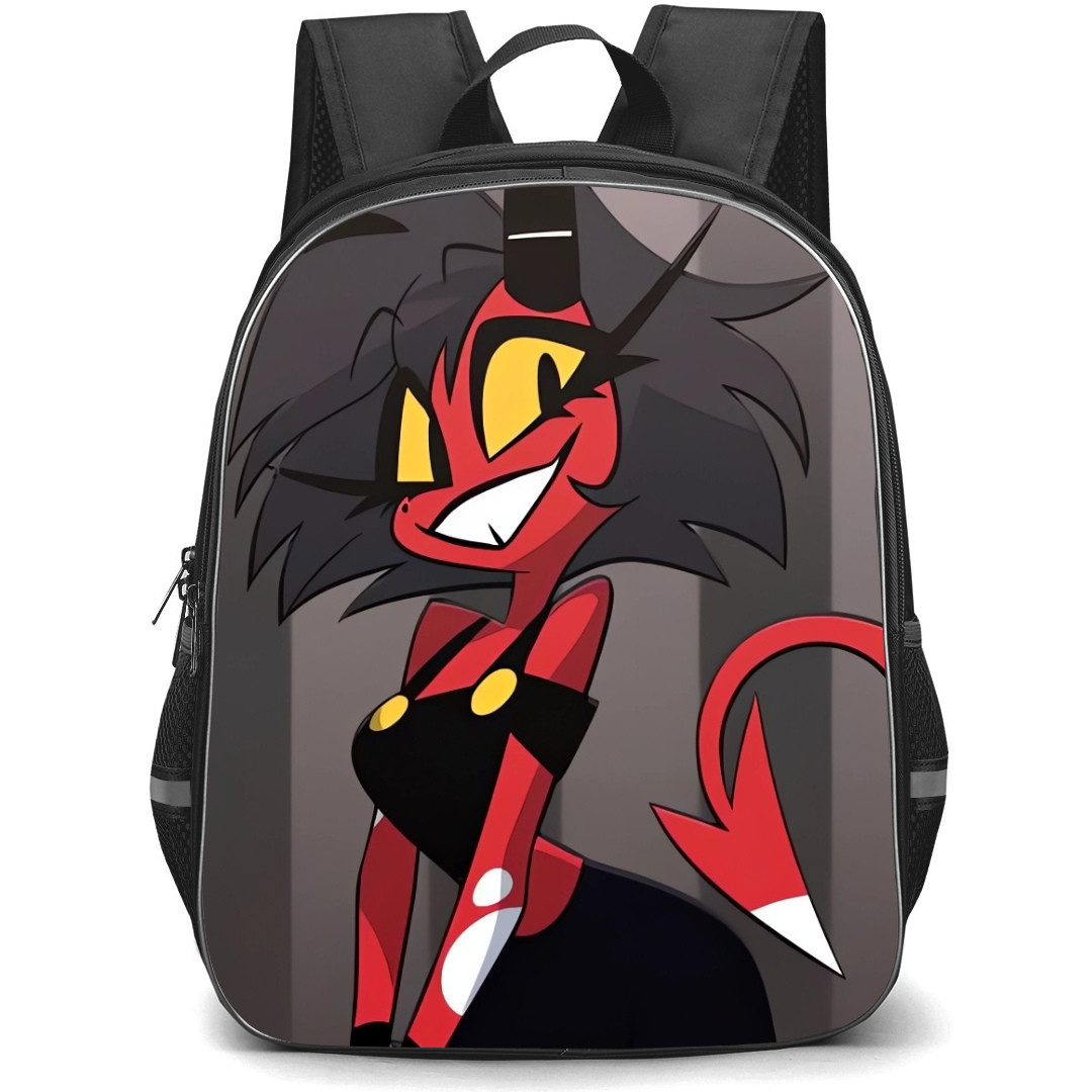 Helluva Boss Millie Backpack StudentPack - Millie Wear Black Costume Illustration Art Poster