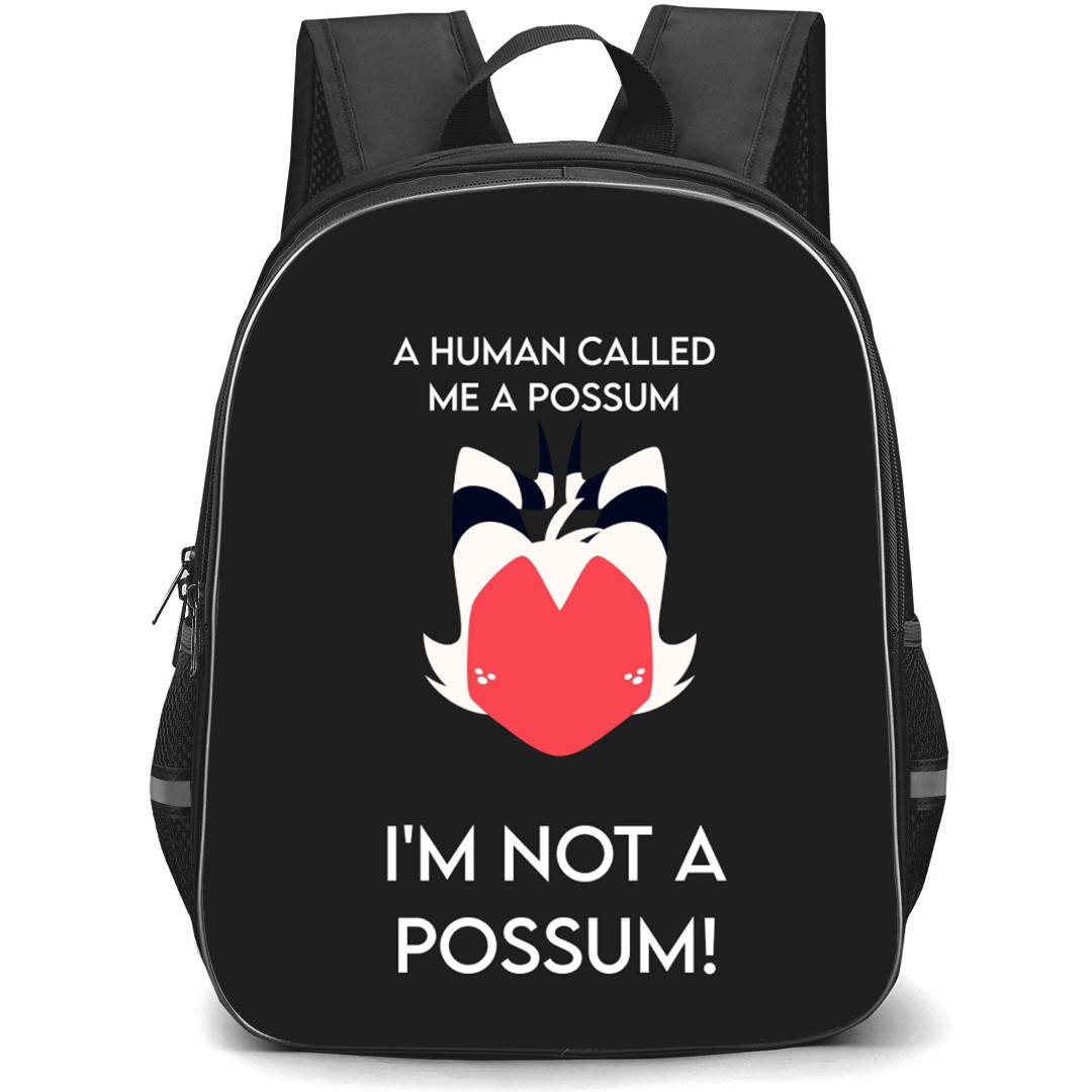 Helluva Boss Moxxie Backpack School Bag StudentPack - Moxie I'm Not A Possum Quote Vector Art