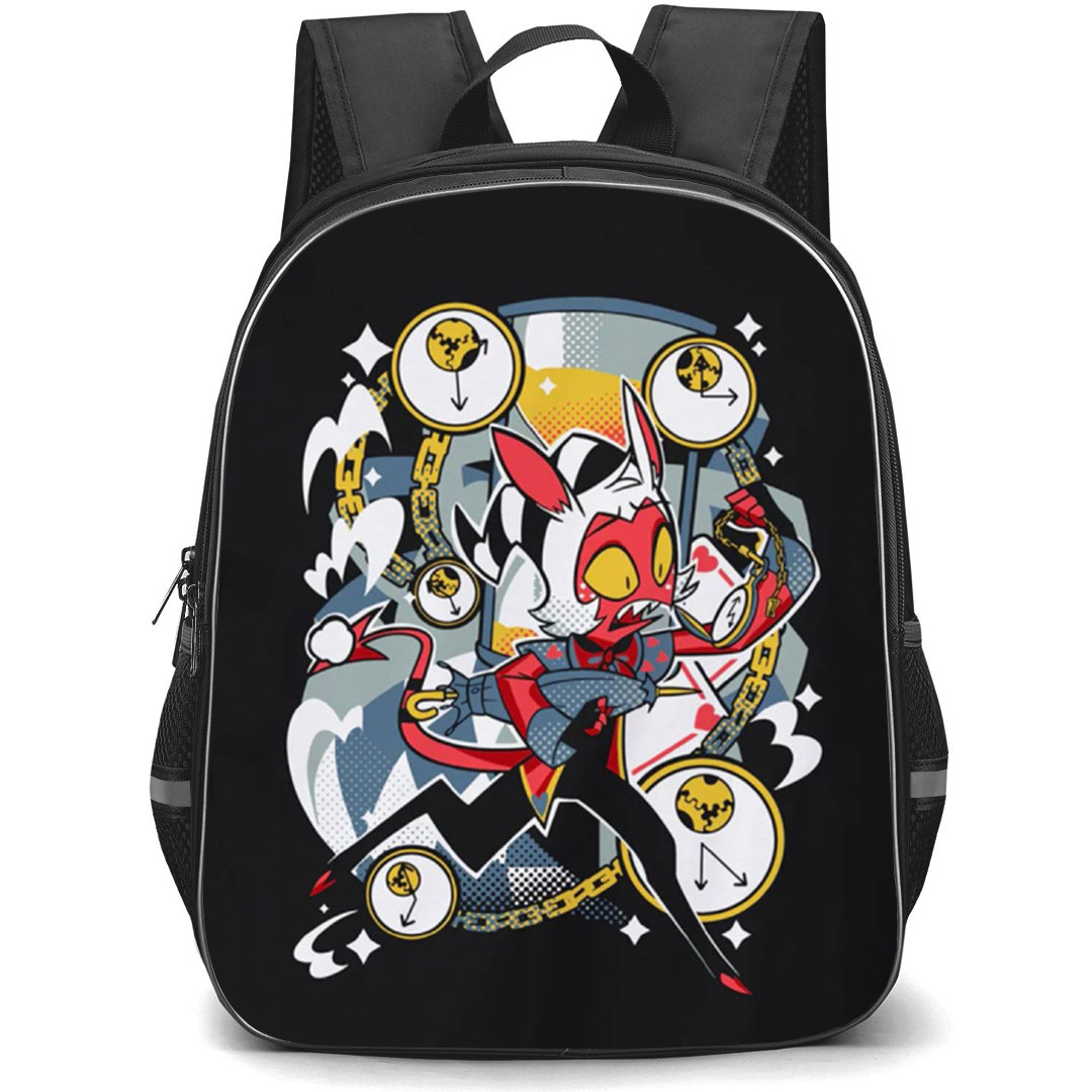 Helluva Boss Moxxie Backpack School Bag StudentPack - Moxie Running Screaming Portrait Poster