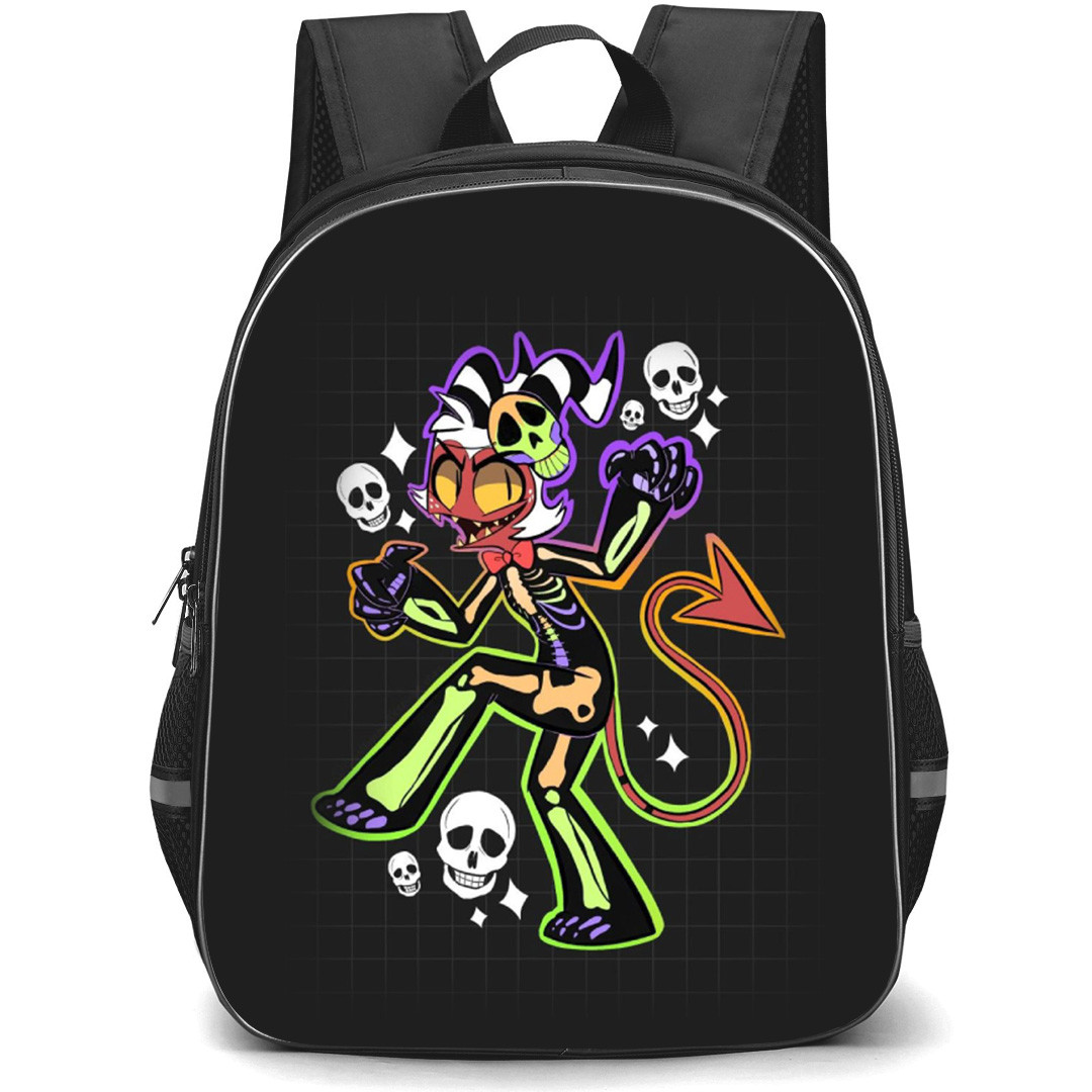 Helluva Boss Moxxie Backpack School Bag StudentPack - Moxie Skeleton Costume Portrait