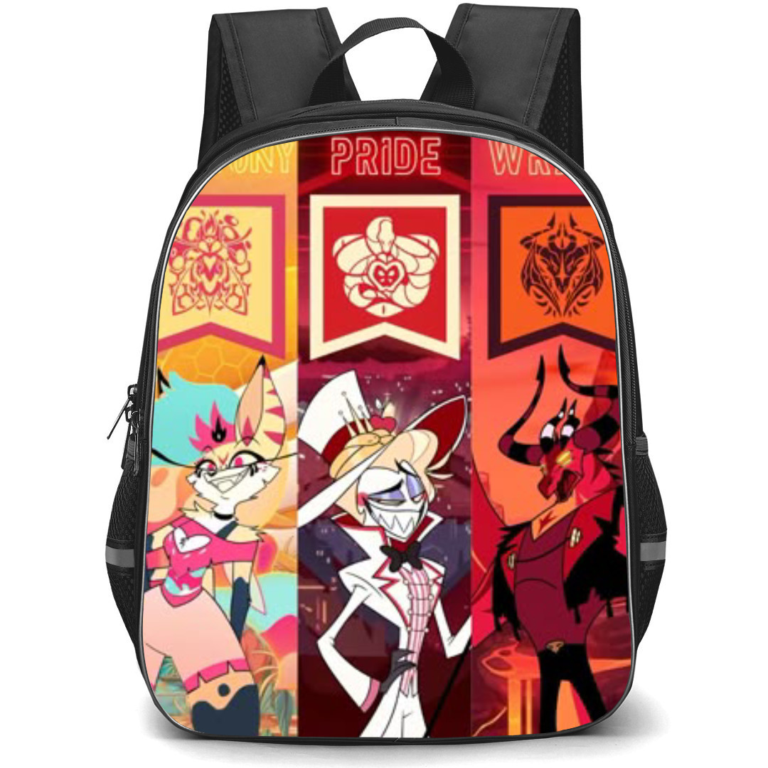 Helluva Boss Backpack StudentPack - Helluva Boss The Seven Deadly Sines Character Poster