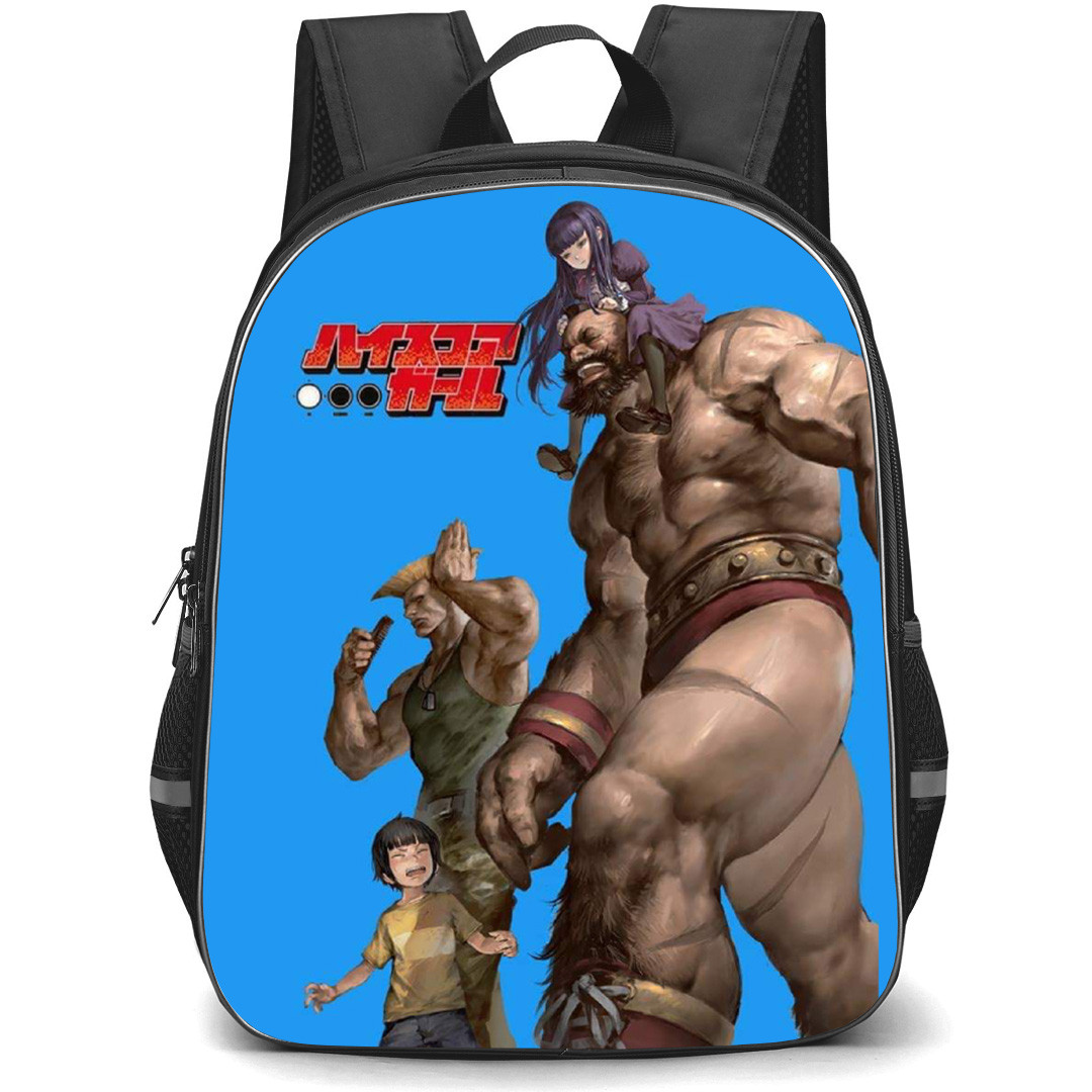High Score Girl Backpack School Bag StudentPack - Characters Walking Smile Poster 3d Art
