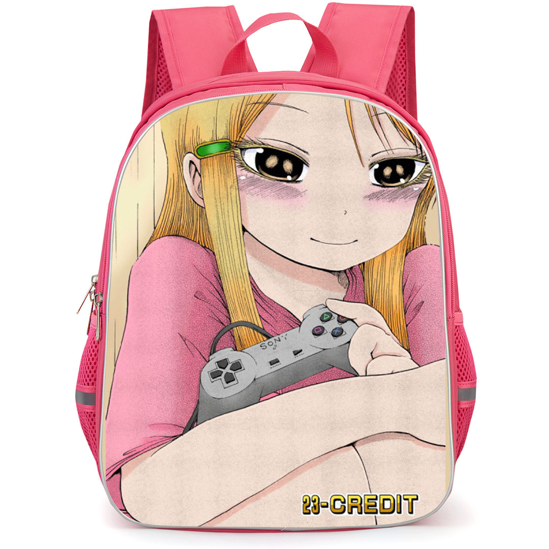 High Score Girl Hidaka Backpack School Bag StudentPack - Hidaka Holding Joystick Blush Portrait