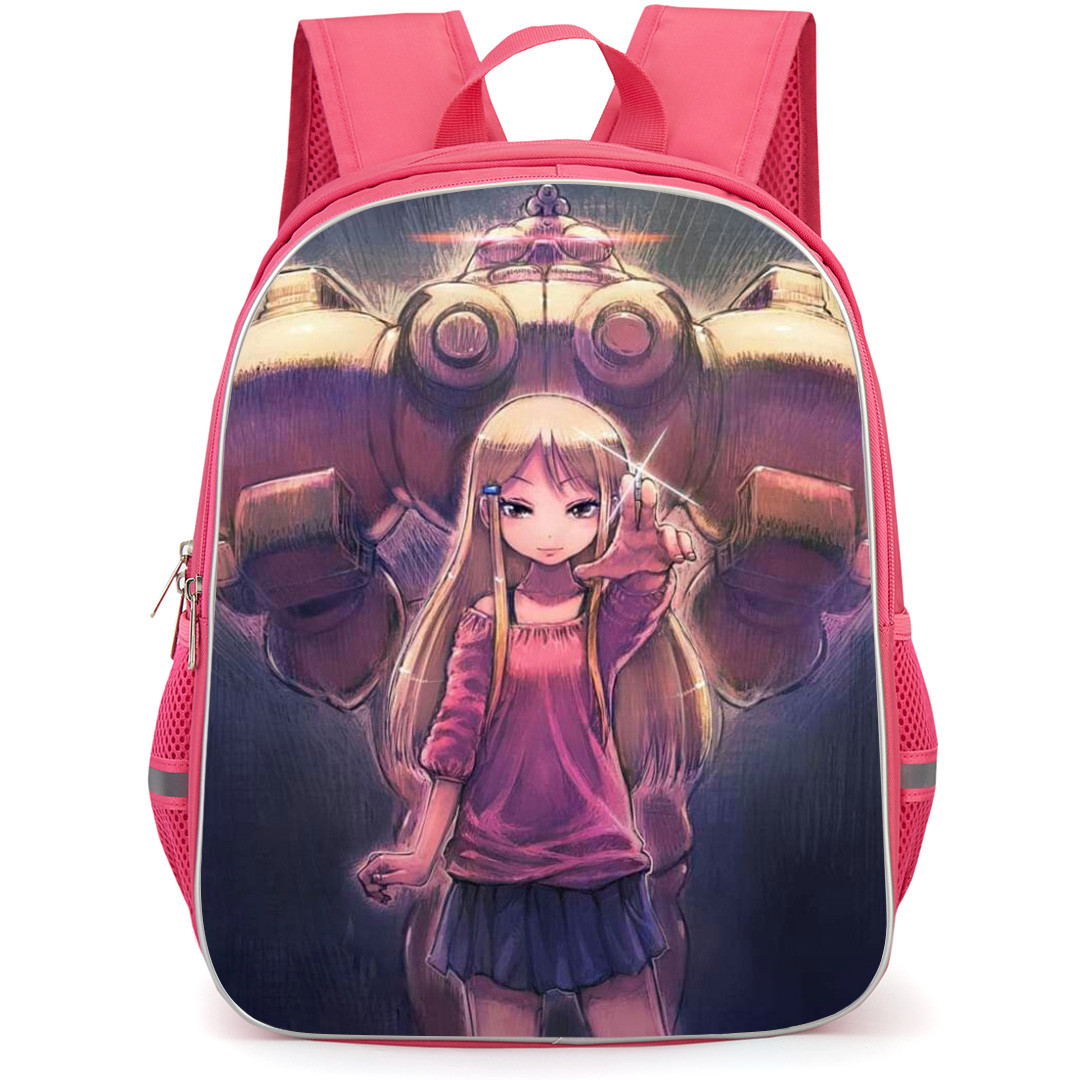 High Score Girl Hidaka Backpack School Bag StudentPack - Hidaka Pointing Portrait Robot Background
