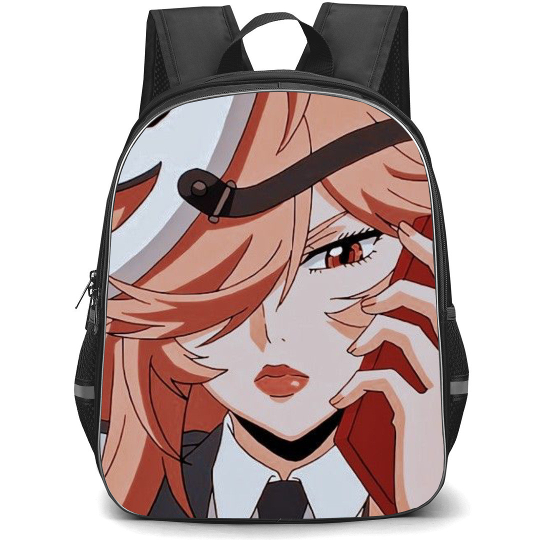 High Rise Invasion Yayoi Kusakabe Backpack StudentPack - Yayoi Kusakabe Anime Art Portrait Poster