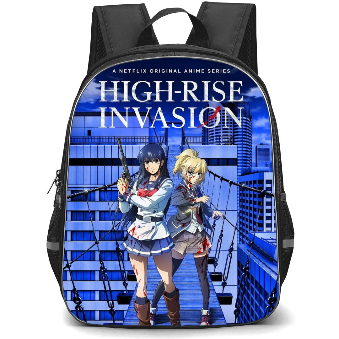 High Rise Invasion Backpack StudentPack - Yuri Honjo And Mayuko Nise 2021 TV Series Poster