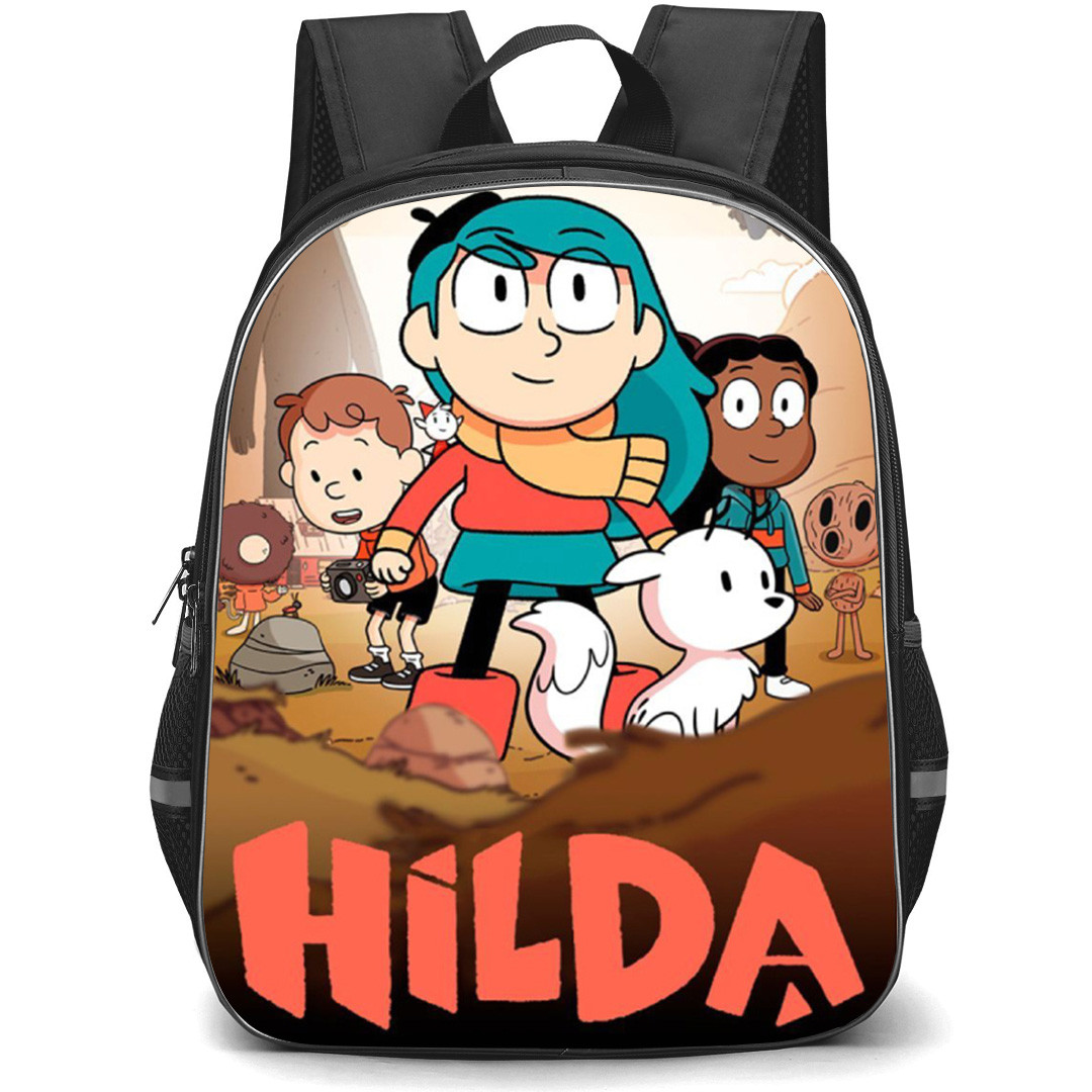 Hilda Backpack School Bag StudentPack - Characters Characters Walking On Mountain Series Poster