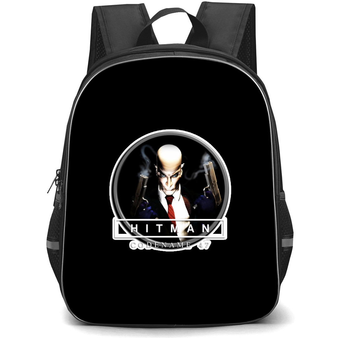 Hitman Backpack School Bag StudentPack - Hitman Codename 47 Sticker