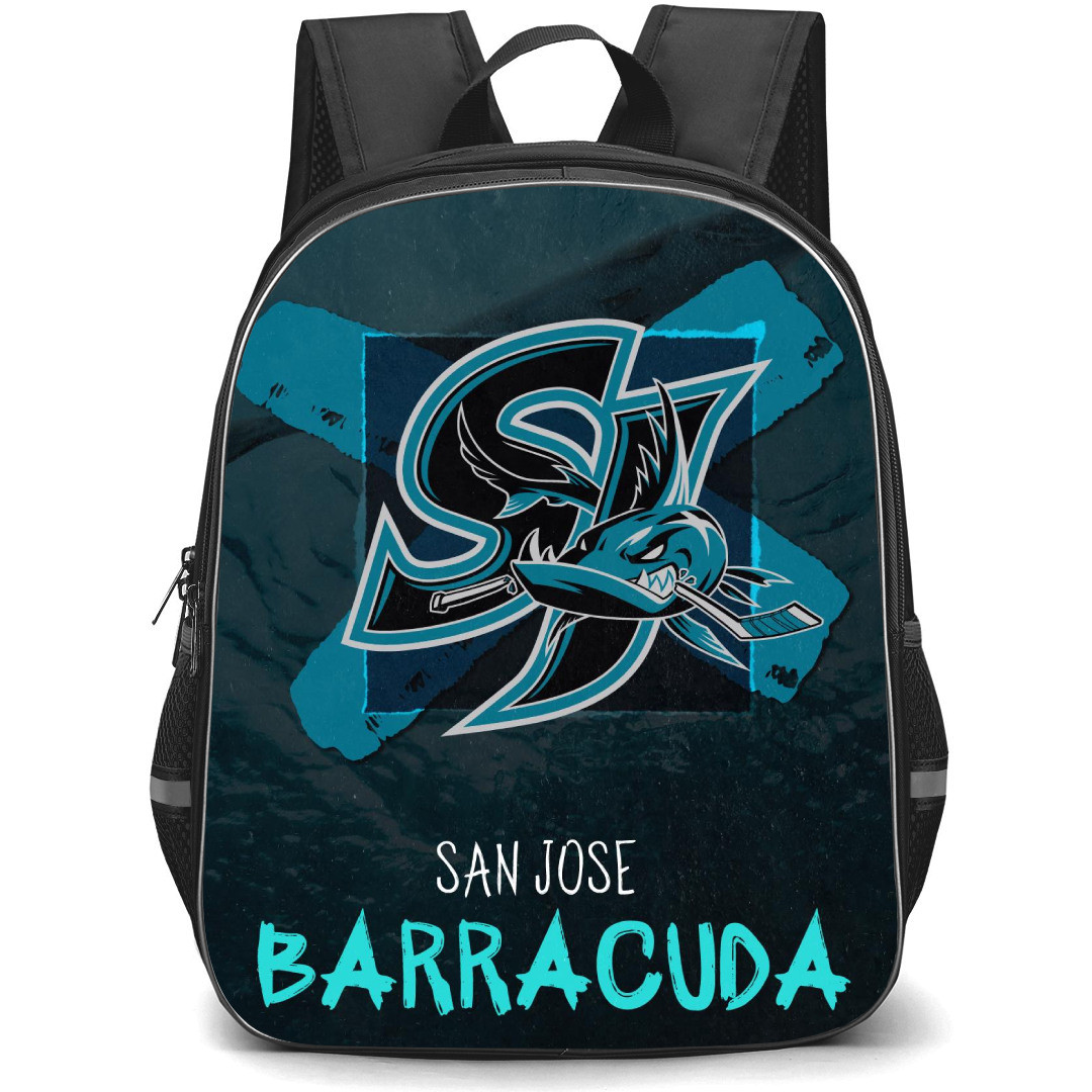 San Jose Barracuda Backpack School Bag StudentPack - Logo Team Poster