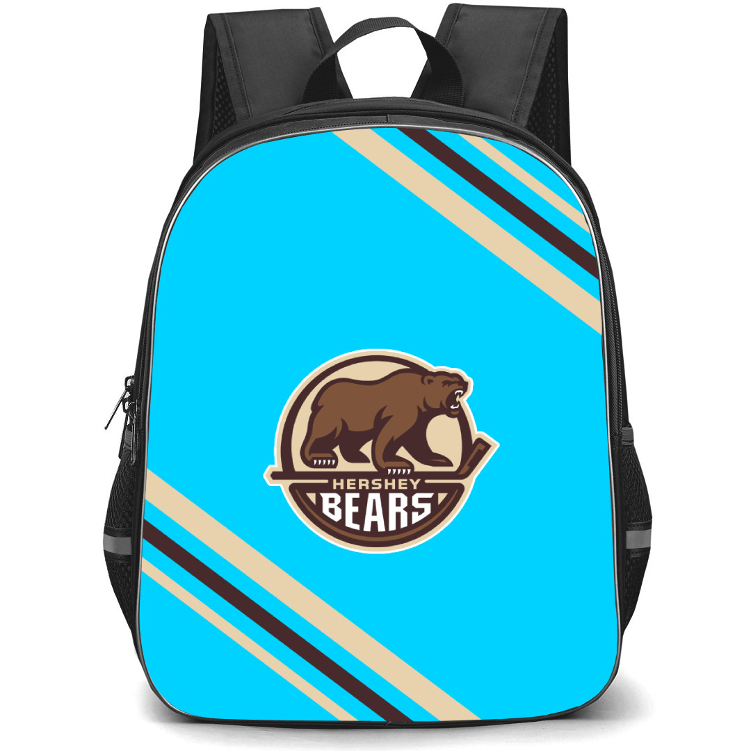 Hershey Bears Backpack School Bag StudentPack - Large Logo With Stripe