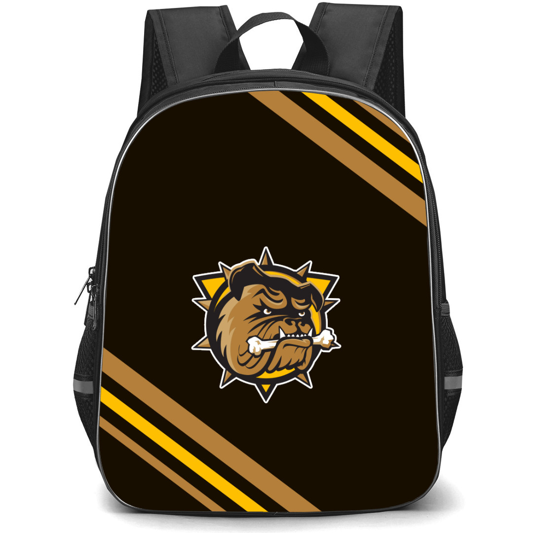 Brantford Bulldogs Backpack School Bag StudentPack - Large Logo Stripe
