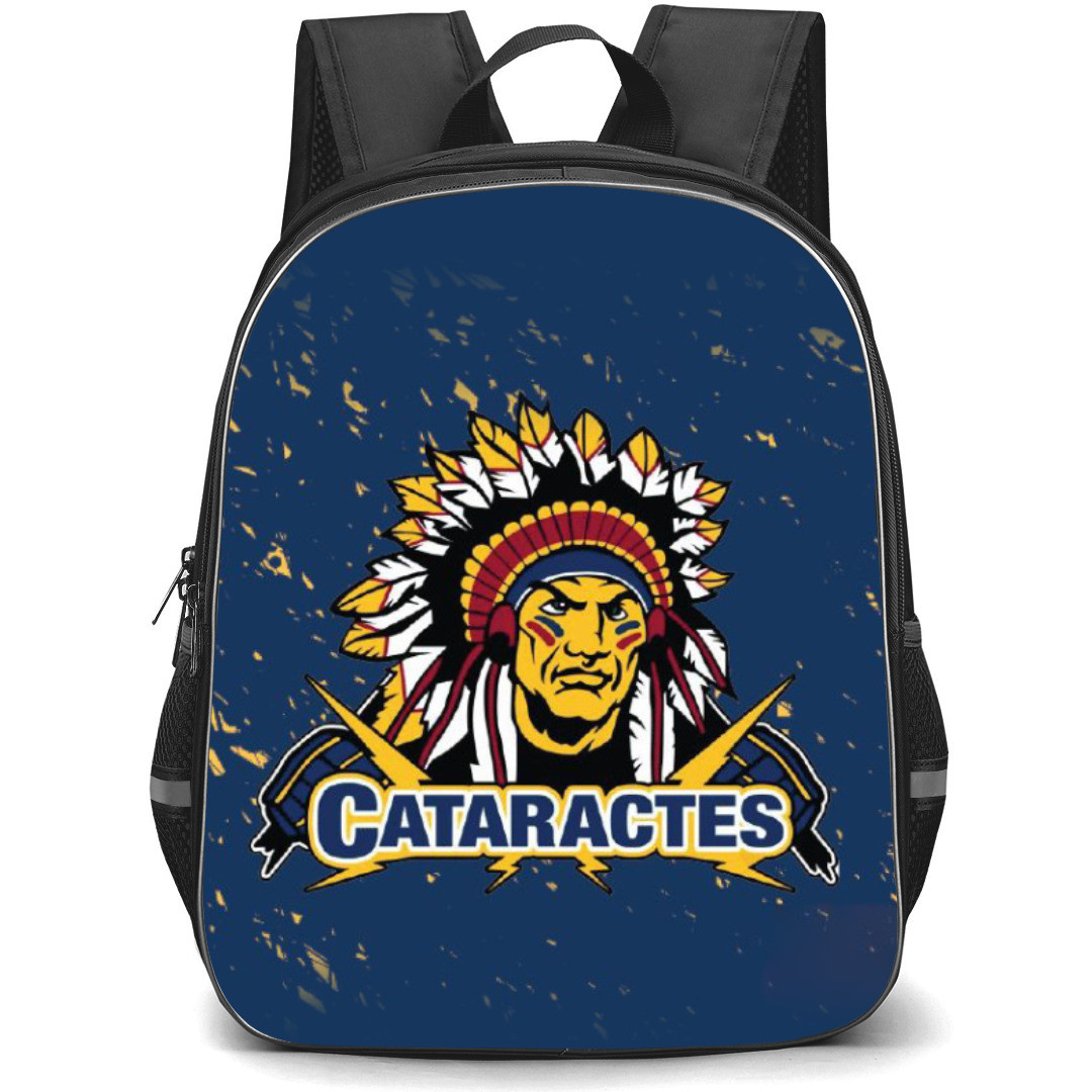 Shawinigan Cataractes Backpack School Bag StudentPack - Logo In Blue Background
