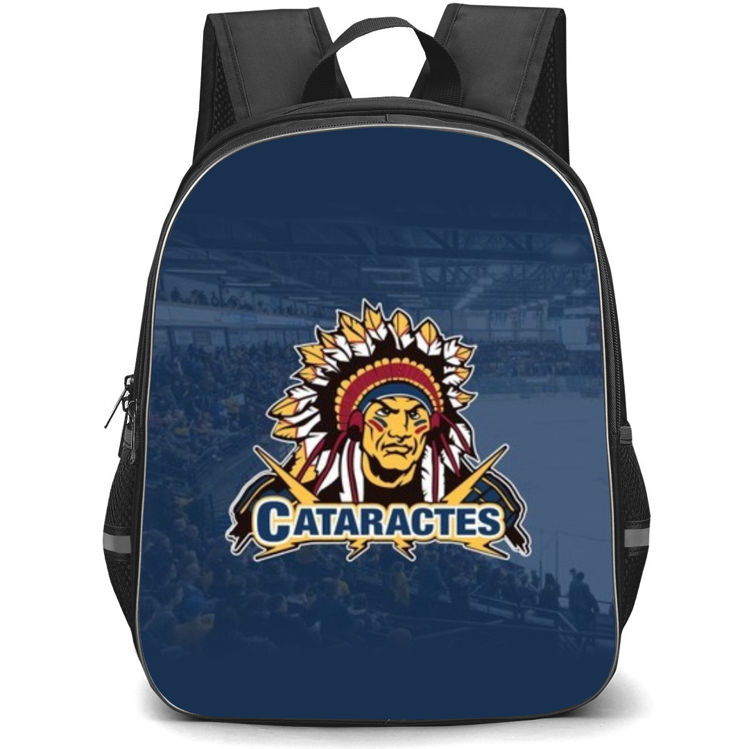 Shawinigan Cataractes Backpack School Bag StudentPack - Logo Stadium In Blue Background
