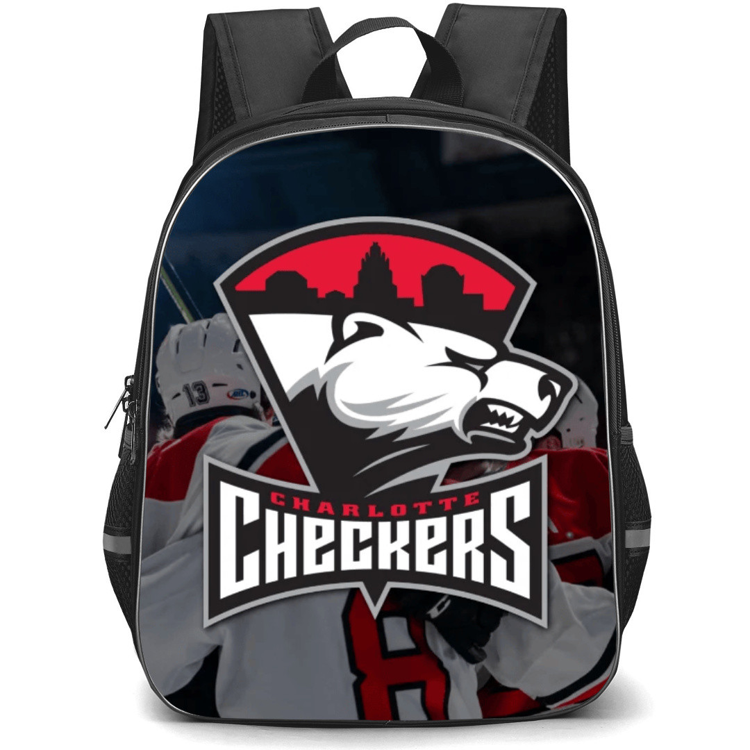 Charlotte Checkers Backpack School Bag StudentPack - Logo Team Gradient Background