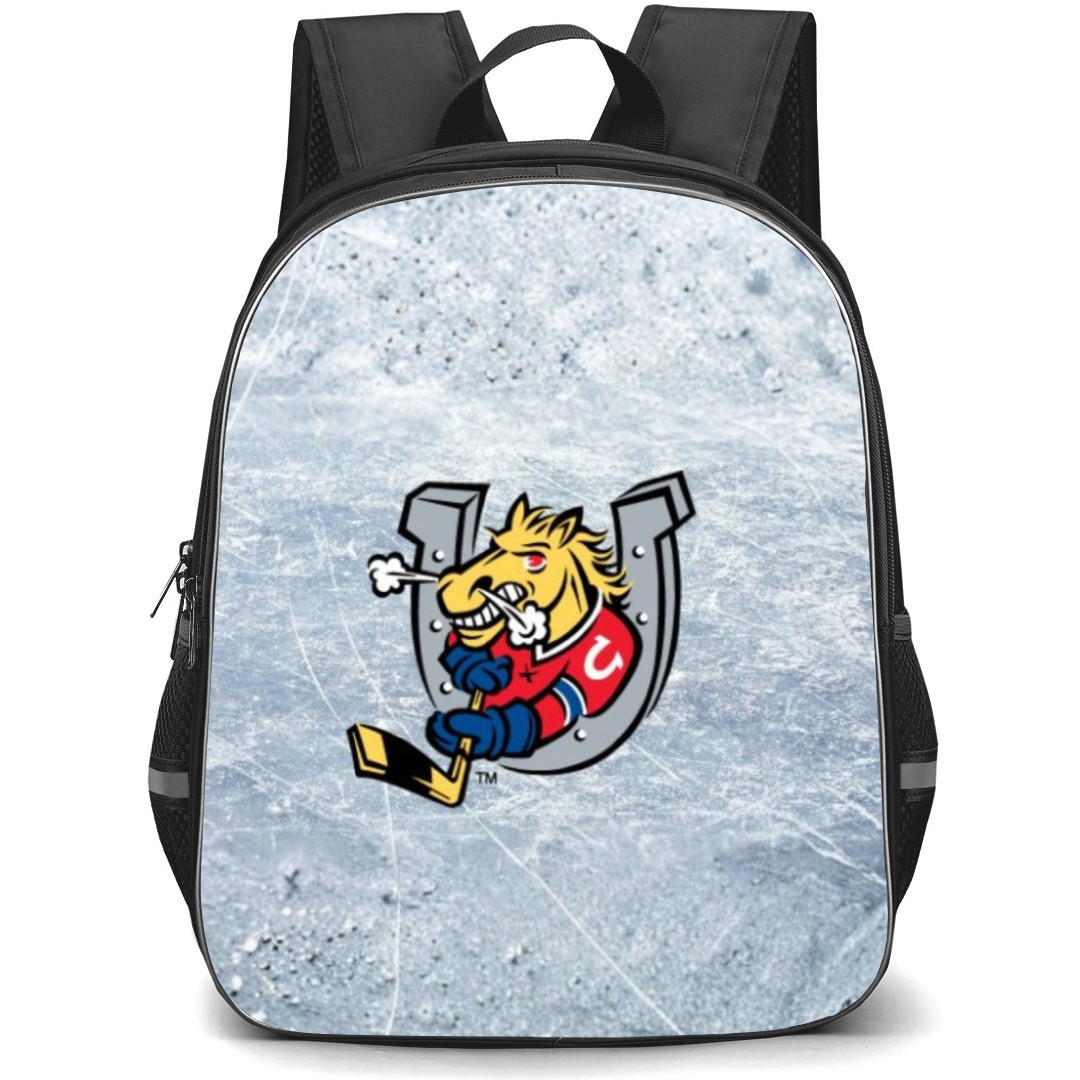 Barrie Colts Backpack School Bag StudentPack - Logo In White Grunge Background