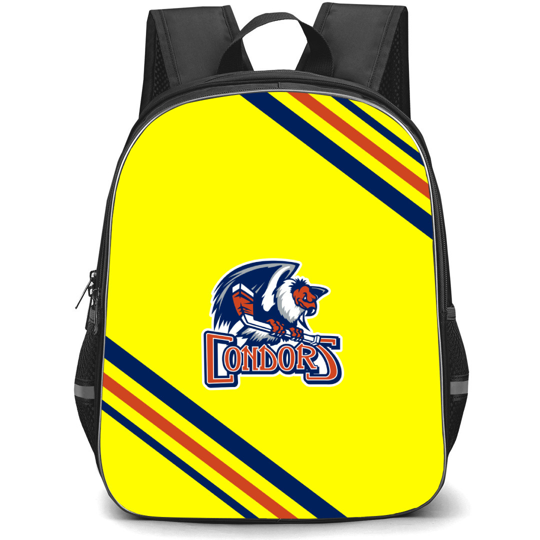 Bakersfield Condors Backpack School Bag StudentPack - Large Logo With Stripe