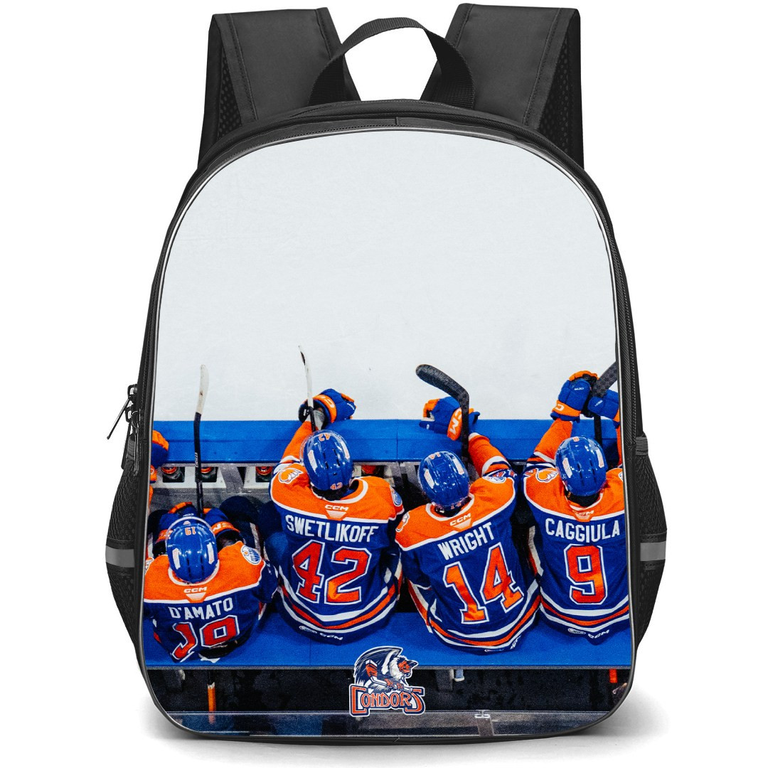 Bakersfield Condors Backpack School Bag StudentPack - Team Top View Poster