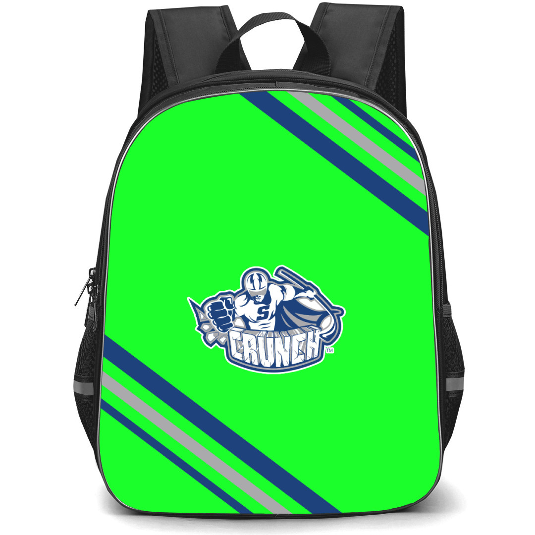 Syracuse Crunch Backpack School Bag StudentPack - Large Logo With Stripe