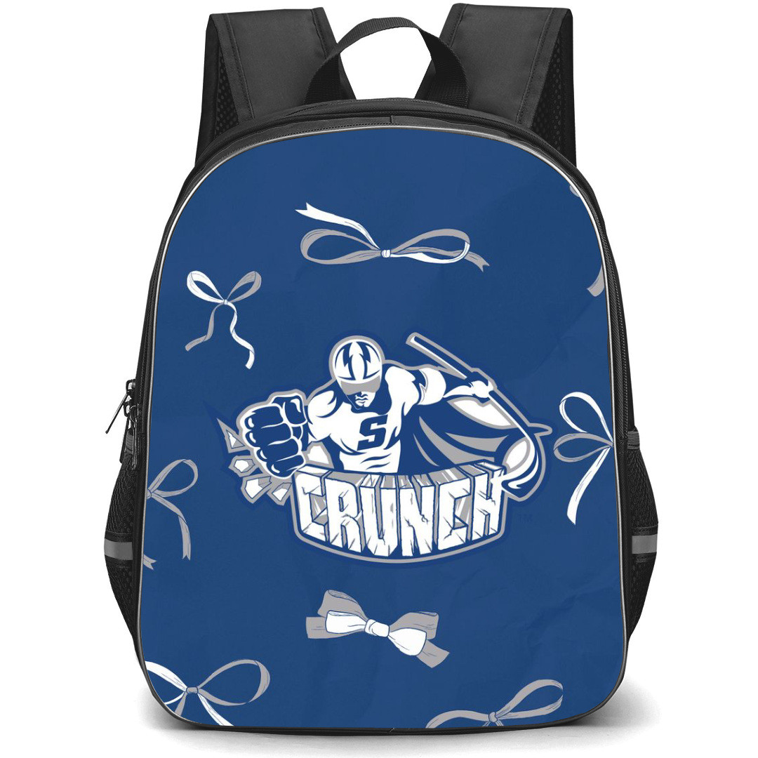 Syracuse Crunch Backpack School Bag StudentPack - Logo Ribbon In Blue Background