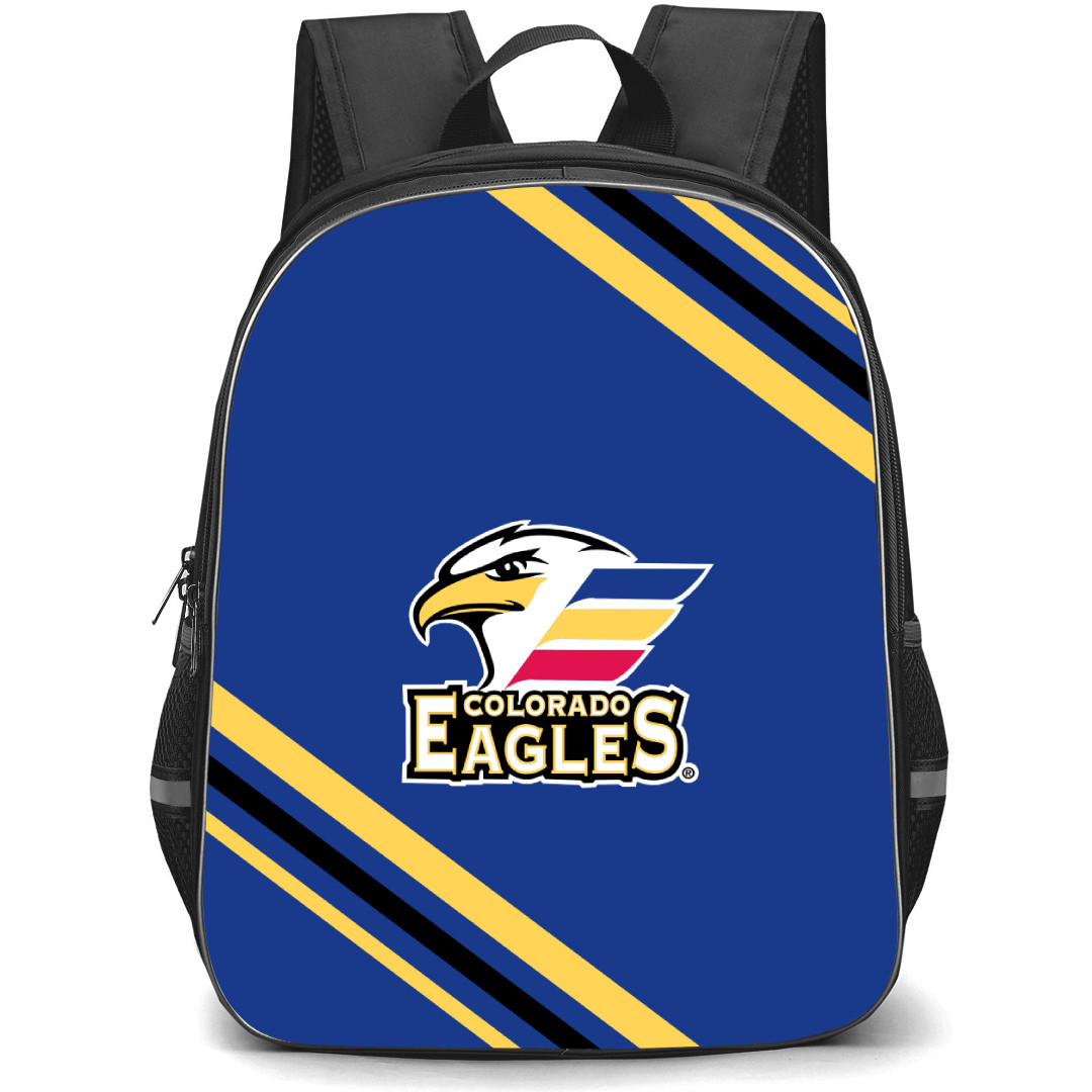 Colorado Eagles Backpack School Bag StudentPack - Large Logo With Stripe