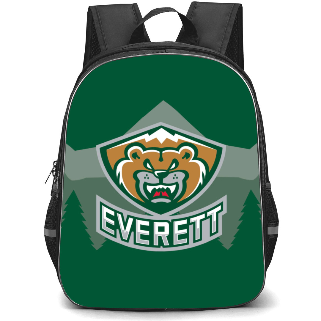 Everett Silvertips Backpack School Bag StudentPack - Logo Forest Poster