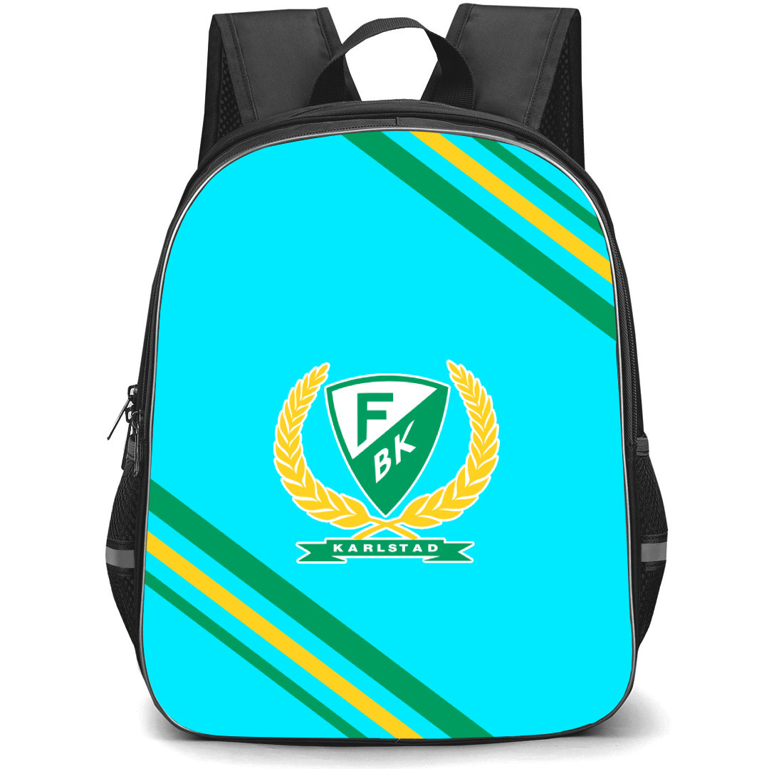 Farjestad Bollklubb Backpack School Bag StudentPack - Large Logo With Stripe