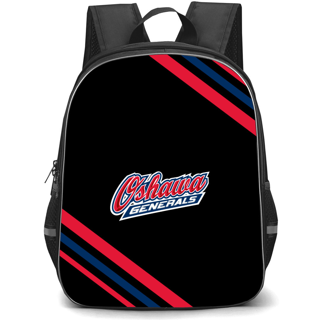 Oshawa Generals Backpack School Bag StudentPack - Large Logo Stripe